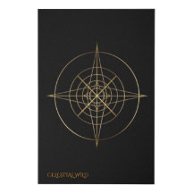 Luxus-Schwarz-Gold-Mond-Kunst-Feinkunst-Leinwand