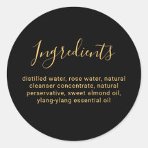 Luxus Schwarz-Gold-Schönheit-Liste