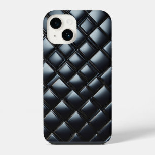 Luxus-Schwarz-Metall-Diamant-Handyhülle - Elegant iPhone 14 Hülle