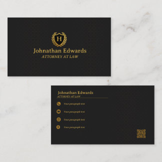 Luxus Schwarz und Gold Beruflich | elegant Visitenkarte