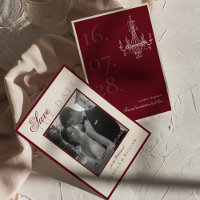 Luxus Schwarz-Weiß-Foto Save-the-Date
