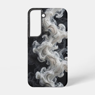 Luxus-Schwarz-Weiß-Tinte-Rauchwirbel Samsung Galaxy Hülle