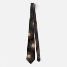 Luxus-Schwarze & Gold-Sonnenstrahl-Herren-Krawatte