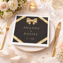Luxus Schwarze und Goldene Goldene Bogen Hochzeit