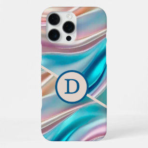 Luxus-Seide-Monogramm iPhone 16 Pro Max Hülle