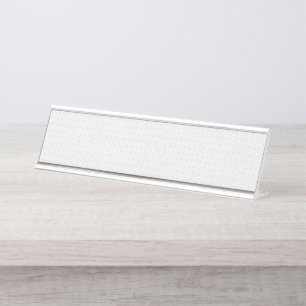 Luxus-Set mit weißen Monogramm-Aktenordnern Schreibtischnamensplakette