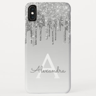 Luxus Silver Sparkle Glitzer Monogram Case-Mate iPhone Hülle