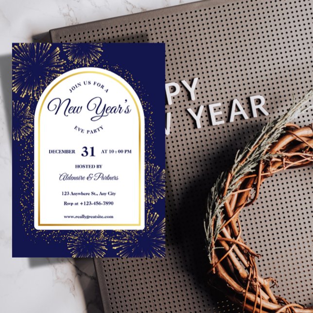 Luxus Silvesterparty Einladungsvorlage Einladung (Luxury Holiday Party Invitations)