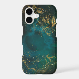 Luxus Smaragdgrün & Gold abstraktes Marmor