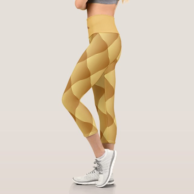 Luxus Soft Gold Capri Leggings (Links)