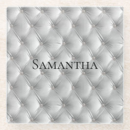 Luxus Soft Grau Imitate Velvet Glasuntersetzer