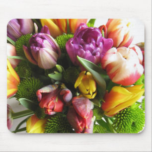 Luxus Spring Tulips Bouquet Mousepad