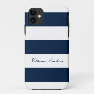 Luxus Streifen Marine minimalistisch personalisier Case-Mate iPhone Hülle