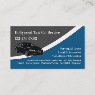 Luxus Taxi Service Business Cards Visitenkarte