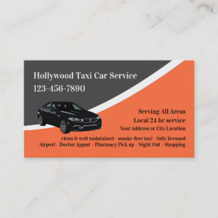 Luxus Taxi Service Business Cards Visitenkarte
