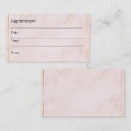 Luxus-Termin-Erinnerungskarte – Blush Marmor Terminkarte