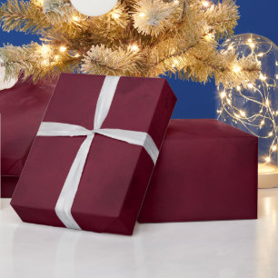 Luxus tief burgunderroter Samt Weihnachten elegant Geschenkpapier