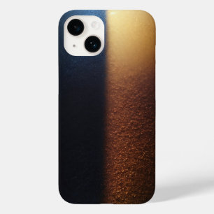 Luxus Tiefblau und schimmerndes Gold Glitter Contr Case-Mate iPhone 14 Hülle
