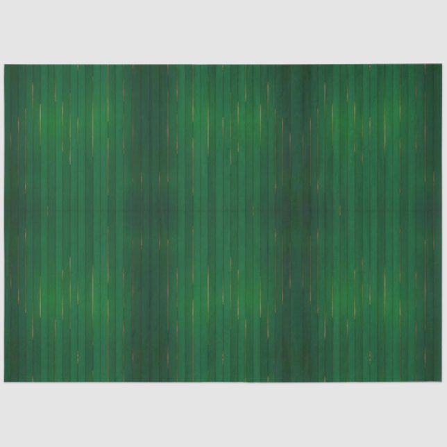 Luxus Trendy Green Gold Linen Texture Collection Seidenpapier (Vorderseite)