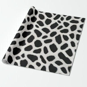 Luxus Trendy White Leopard Elegante Collection Geschenkpapier