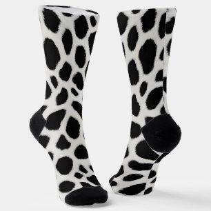 Luxus Trendy White Leopard Elegante Collection Socken