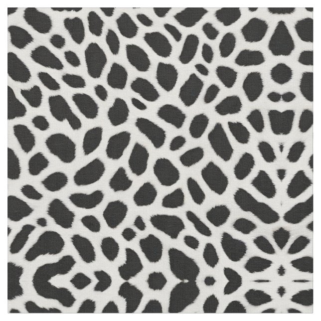Luxus Trendy White Leopard Elegante Collection Stoff (Nahaufnahme)