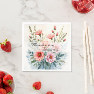 Luxus-Trendy-Wildblumen-Schöne-Kollektion Serviette