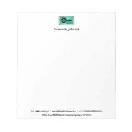 Luxus Türkis & Schwarz Schlüssel Immobilien Notizblock