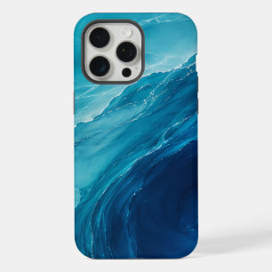 Luxus-Türkises Ozean-Fließen iPhone 15 Pro Max Hülle