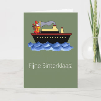 Luxus-Typografie-Sinterklaas-Grußkarte 5. Dezember Karte