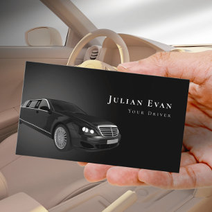 Luxus Uber Driver Car Service Business Card Visitenkarte
