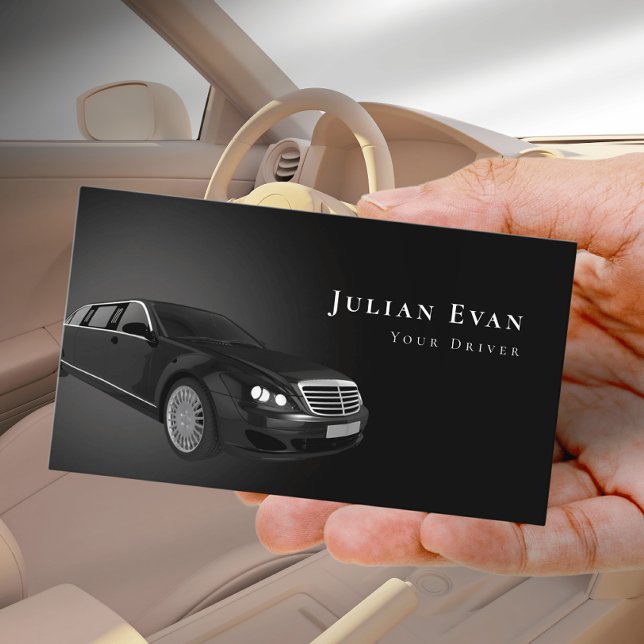 Luxus Uber Driver Car Service Business Card Visitenkarte (Von Creator hochgeladen)