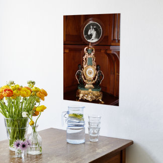 Luxus-Uhr im königlichen Raum des Livadia-Palastes Foliendrucke