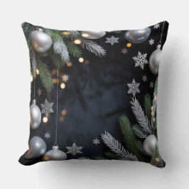 Luxus-Urlaubskatze - Snowflake Design Kissen