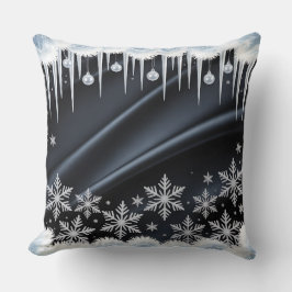 Luxus-Urlaubskatze - Snowflake Design Kissen