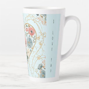 Luxus, Valentinstag, Blumen meines Herzens Milchtasse