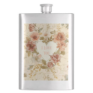 Luxus,Valentinstag,Ich liebe Dich,Rosen,Liebes Her Flachmann