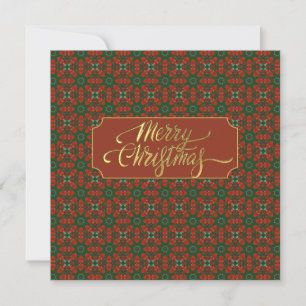 Luxus Vintag (personalisieren) Flat Christmas Card Feiertagskarte