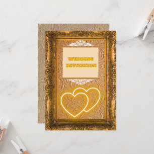 Luxus Vintag Texture Islamic Wedding Einladung