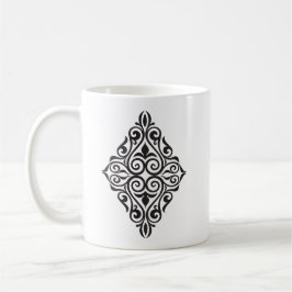 Luxus-Vintage-Blumenrahmen-Dekorationskunst Kaffeetasse