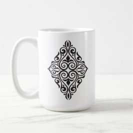 Luxus-Vintage-Blumenrahmen-Dekorative Kunst Kaffeetasse
