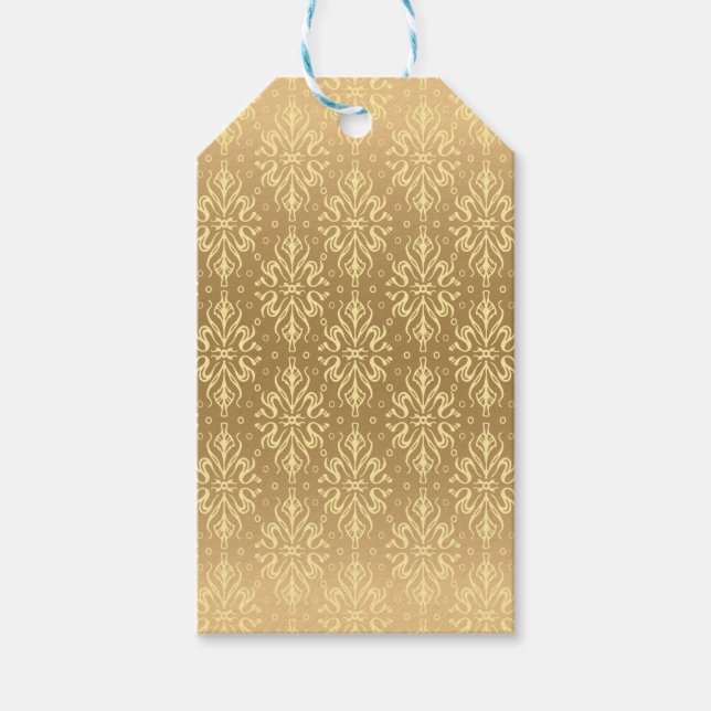Luxus-Vintage-Muster 2 Geschenkanhänger (Vorderseite)