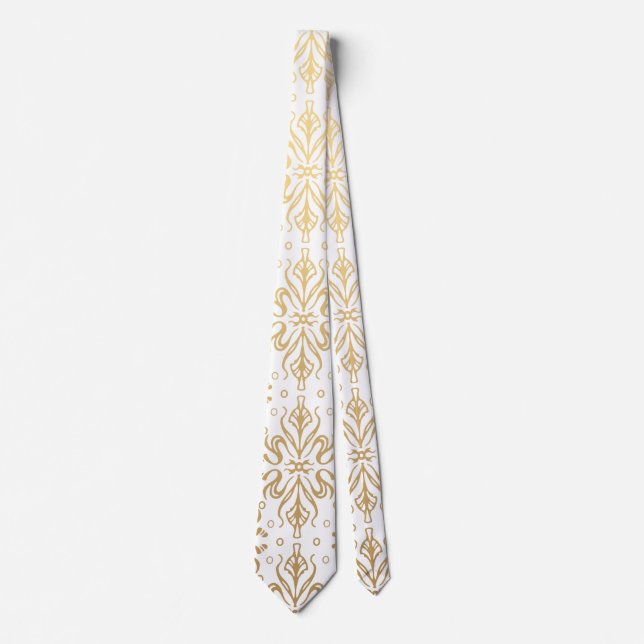 Luxus-Vintage-Muster Krawatte (Vorderseite)