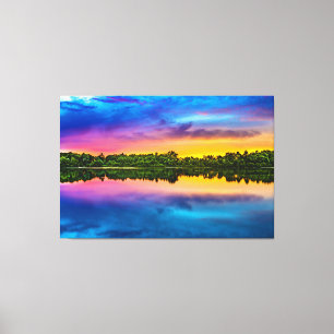 Luxus-Wall Kunst, Landschaftliches Seebad Landscha Leinwanddruck