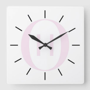 Luxus-Wanduhr mit Monogramm-Anfang Quadratische Wanduhr