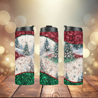 Luxus-Weihnachtsbäume-Tumbler Thermosbecher