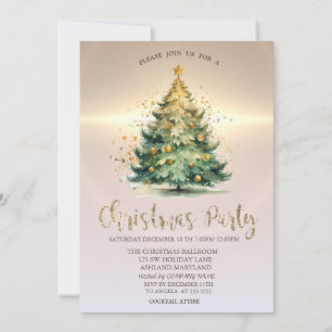 Luxus-Weihnachtsbaumkugeln Goldfirma  Einladung