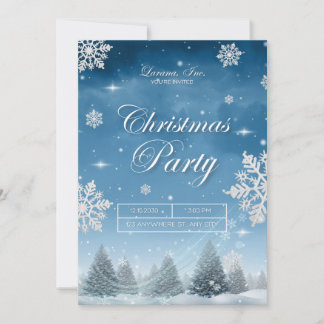 Luxus-Weihnachtsfest im Winter Wonderland Einladung