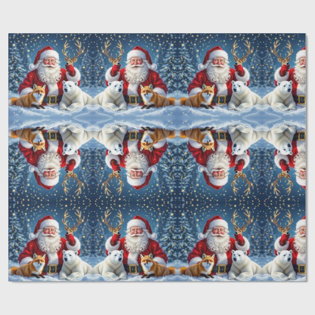 Luxus-Weihnachtsgeschenk Verpackungspapier Geschenkpapier (Flach)