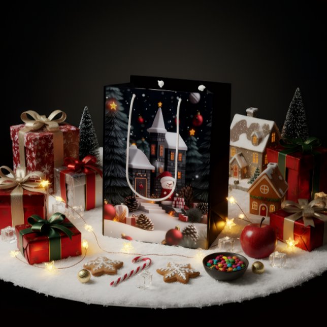 Luxus-Weihnachtsgeschenktasche Mittlere Geschenktüte (Von Creator hochgeladen)